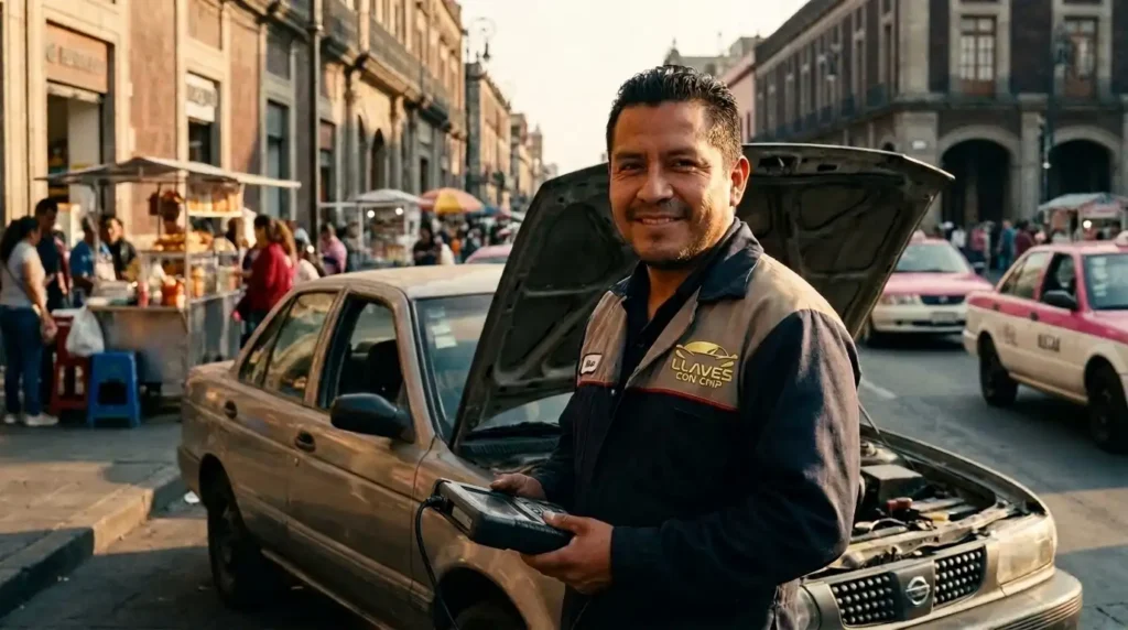 Técnico cerrajero automotriz especialista en fallas de inmovilizador en CDMX